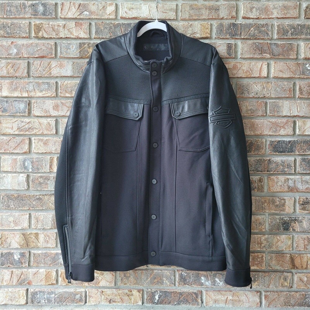 Harley Davidson Men's 2XL HD Moto Textile Mixed Media Slim Fit Jacket 97503-19VM